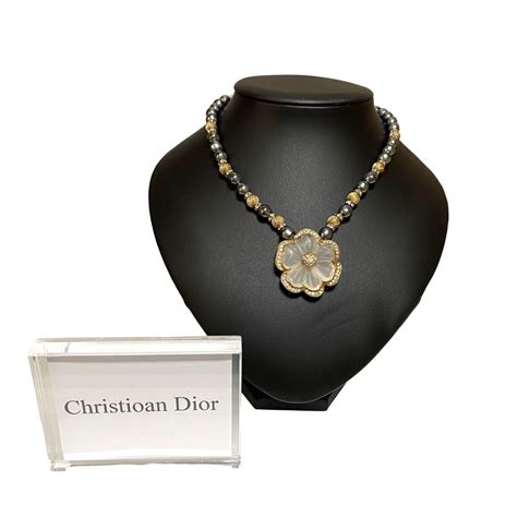 rare vintage jewelry dior|genuine christian Dior necklace.